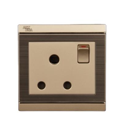 China UK Standard 15A 3 Pin Multifunction Round Socket Save Power Electrical Wall Panel Switch For Office Building .etc ARTDNA for sale