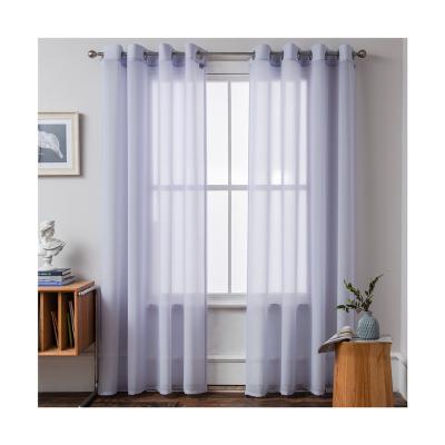 China Wholesale High Quality Home Pure Voile Curtain Live Room Curtain Elegant Design Window Curtains Decoration Decor for sale