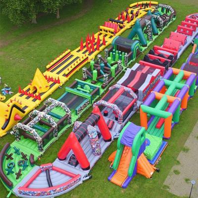 China Large Amusement Obstacle Course Eco-friendly Indoor Inflatable Park Theme Parks Indoor Inflatable Obstacle for sale