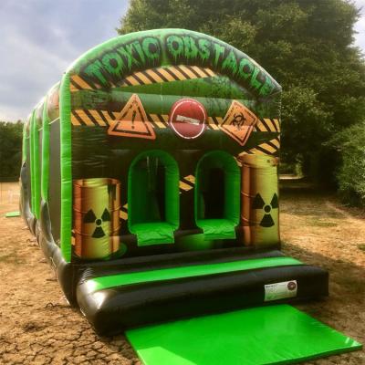 China Eco-friendly Giant Commercial Inflatable Inflatable Obstacle Course Land Circuit Obstacle 5k Inflatable Obstacle Course For Adult for sale