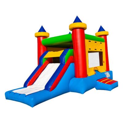 China High Quality Eco - Friendly Banner Jumper Commercial Blower Small Inflatable Bounce House With Roof for sale