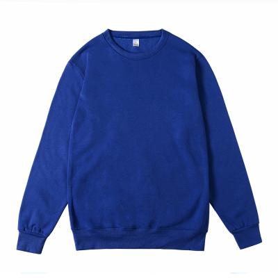 China Wholesale Custom Anti-Wrinkle Logo Embossed Polyester Crewneck Solid Color Pullovers Crewneck Tops Looser Size Men's Pullovers Sweatshirt for sale