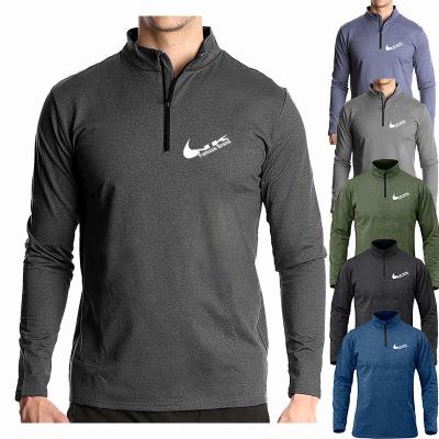 China Gym Anti-Wrinkle Men's Sweatshirt Long Sleeve Rise T-shirts Quick Dry Clothing T-shirts Fitness Running Sportswear For Men for sale