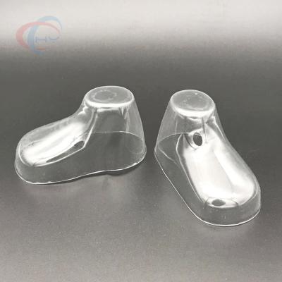 China 8.5*4.5 Shoe Packaging Factory Direct Selling Clear Plastic PVC Foot Mold for sale