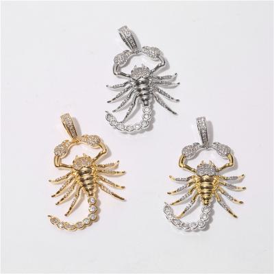 China 2022 Stylish Hiphop Scorpion Zircon Hip Hop Jewelry Pendant With Personality for sale