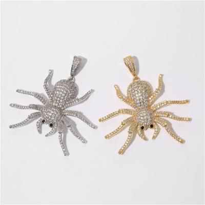 China Hiphop 2022 where fascinating spider zircon hip hop jewelry pendant along personality for sale