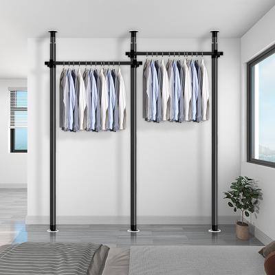 China New style adjustable diy white carbon steel adult (waist) wardrobe customized combined vertical hanger rack for sale