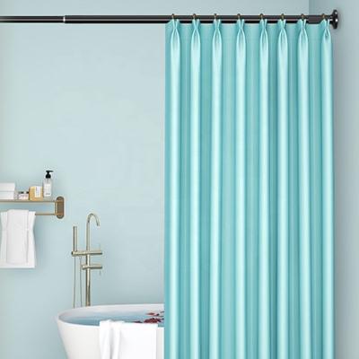 China 2022 Tension Rod CLASSIC Adjustable Metal Shower Curtain Extendable Curtain Pole New No Carbon Steel Spring Drilling Clothes Drying Rod for sale