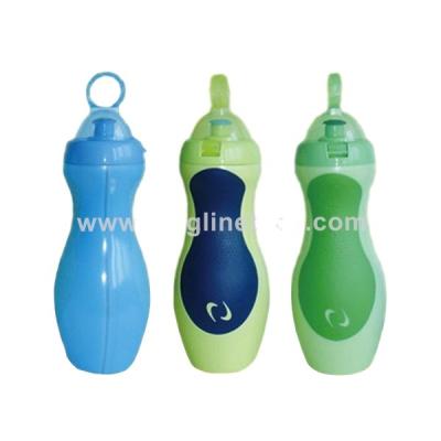 China Sustainable Portable Plastic Peanut Shaped Containers Sport Bottle for sale