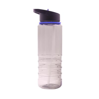 China Sustainable New Product 800ml Portable Sport Plastic Drinking Water Bottle With Straw for sale