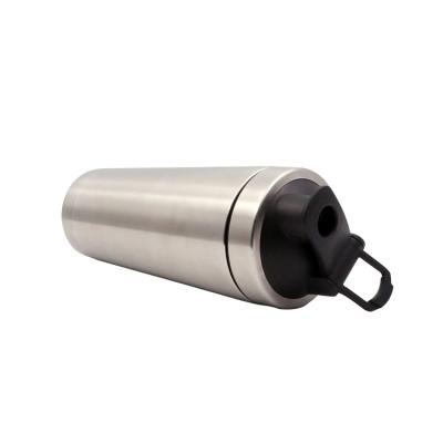 China Total Capacity 700ml Sustainable High Quality Double Walls Stainless Steel Filter Shaker Bottle With Unique Plastic for sale