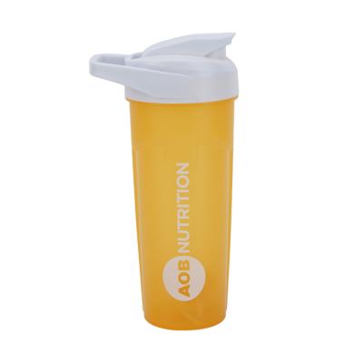 China Viable High Quality Cheap PP Material 700ml Protein Shaker Water Bottle With Plastic Mixer Ball for sale