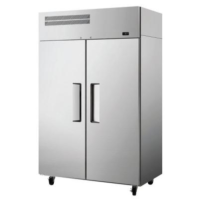 China Single-temperature Kitchen Refrigerator Commercial Energy Saving Double Door Upright Restaurant Refrigerator for sale