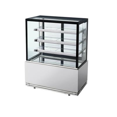 China Single-Temperature Double Hollow Glass Cake Showcase Cake Display Refrigerator for sale