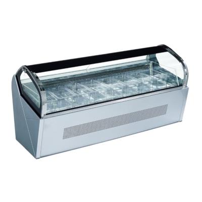 China Single-Temperature Dessert Shop Counter Top Ice Cream Display for sale