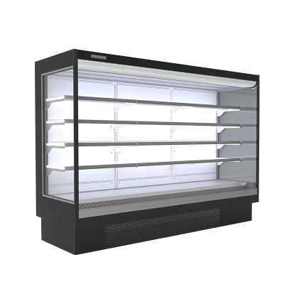 China Single-temperature supermarket multideck display front cooler open front refrigerator for supermarket for sale