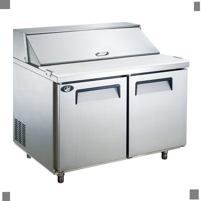 China Single-Temperature Workbench Salad Counter Fridge Undercounter Salad Fresh-Keeping Refrigerator for sale