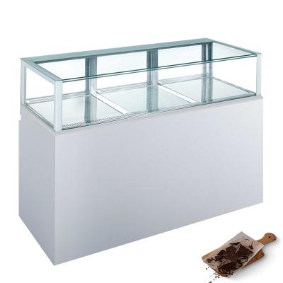 China Commercial Glass Single-Temperature Humidity Control Drawer Chocolate Showcase for sale