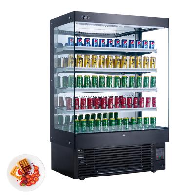 China Single-temperature Commercial Open Front Multideck Chiller Air Cooler Beverage Display Fridge for sale