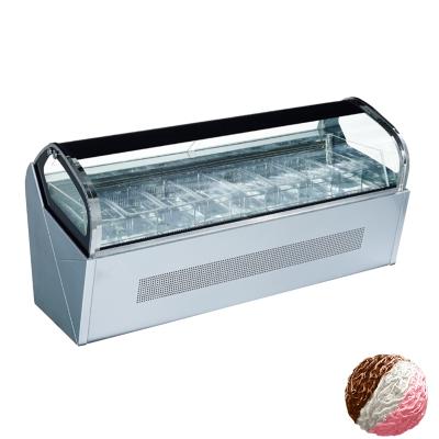 China Single-temperature soft posicle ice cream display freezers gelato countertop display showcase for sale