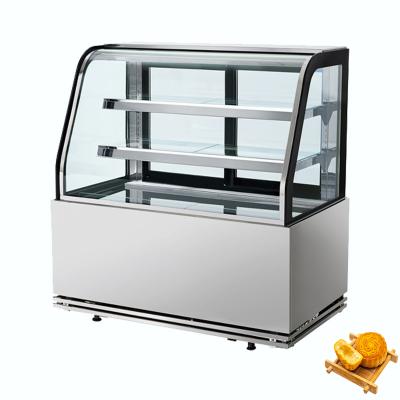 China Single-temperature cake refrigeration equipment refrigerator cake display case with LED lights for sale