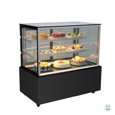 China Single-temperature Stainless Steel Bakery Showcase Cake Chiller Display Fridge for sale