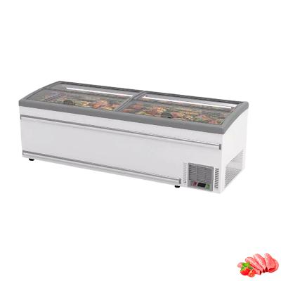 China Single-temperature supermarket butchery display refrigerator refrigerated equipment display freezer for meat for sale