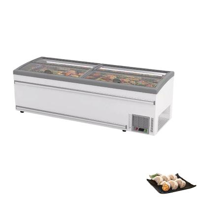 China Single-temperature deep combine supermarket island display freezer chest refrigerator for sale for sale