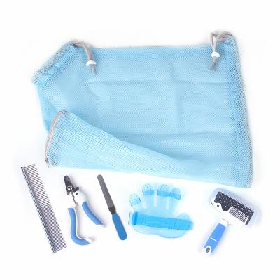 China Stored Stabilized Feeds Cat Bathing Nail Trimming Pet Grooming Washing Cat Bag Grooming Sets for sale