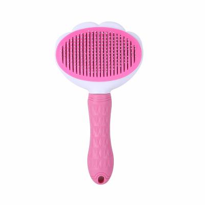 China Stocked Pet Massage Hair Removal Comb Dog Needle Comb With Protective Head Cat Grooming Massage Comb Pet Cleaning Sets for sale