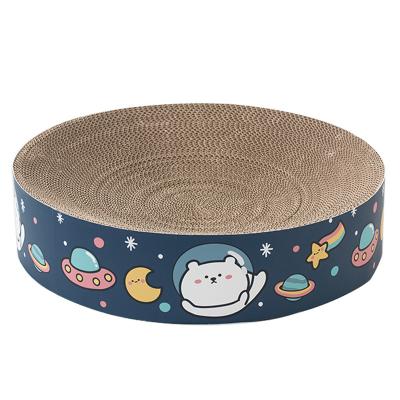 China Corrugated Paper Crusher Stocked Cat Scratch Bboard Nest Claw Protection Cat Products Pet Cat Toy for sale