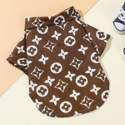 China Sustainable Dog Clothes Comfortable Summer Letter Printing Thin Shirts Cat Clothes Pet Clothing for sale