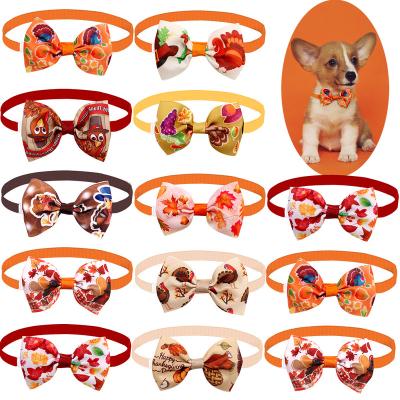 China New Sustainable Thanksgiving Maple Bow Tie Dog Cat Dog Pumpkin General Decoration Pumpkin Hot Sale Harvest Festival Pet Supplies for sale