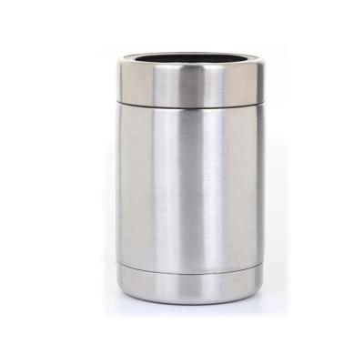 China 12 Ounce Double Wall Stainless Disposable DDP Can Beer Bottle Cooler Insulated Stand Vacuum Cooler Cooler for sale