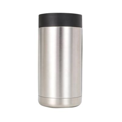 China Sustainable 14 Ounce Can Cooler Stainless Steel Vacuum Insulated Beverage Can Cooler Dual Function Beer Holder Can Cooler Holder for sale