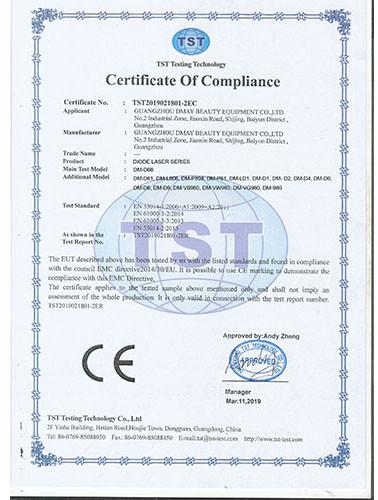 CE - Guangzhou DMay Beauty Equipment Co.,ltd