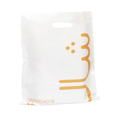 China Microwavable Custom Printing Eco - Friendly Die Cut Shopping Plastic Bags With Logo for sale