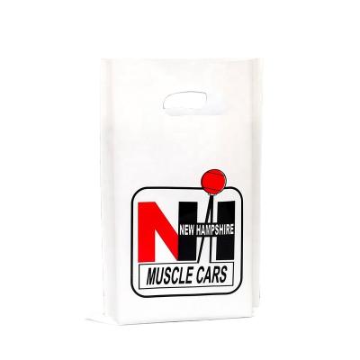 China Wholesale Microwavable Custom Design Logo Die Cut Plastic Shopping Bags For Packaging for sale