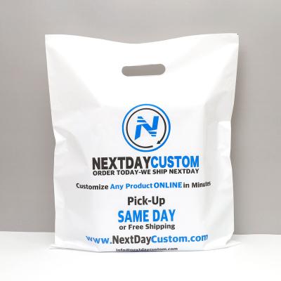 China Microwaveable Wholesale Custom Logo Printed Die Cut Shopping Bag For Packing Apparel for sale