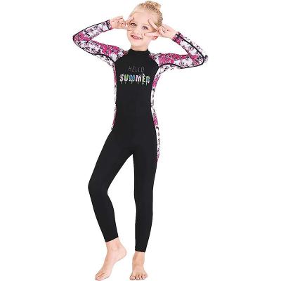 China Child Kids Girls Boys Lace Long Wetsuit For Surfing Swimming Diving for sale