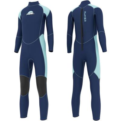 China Kid 3mm Neoprene One Piece Thermal Full Long Sleeve Wetsuit Surfing Swimsuit Kids Warm Diving Wetsuit for sale