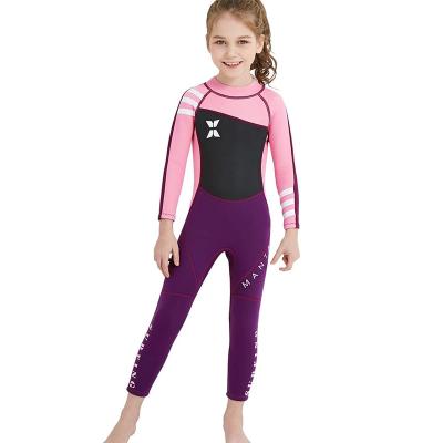 China 2023 Child Fashion Kids Wetsuit Water Sports One-Piece Sun Protection Sheaths Long Diving Suit Swimwear Full Body Wetsuit Swimwear for sale