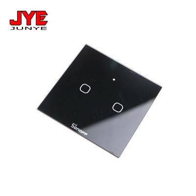 China Switch Panel Accessories Customized 1 2 3 4 Strip Touch Smart Home Lighting Glass Panel For Switch for sale