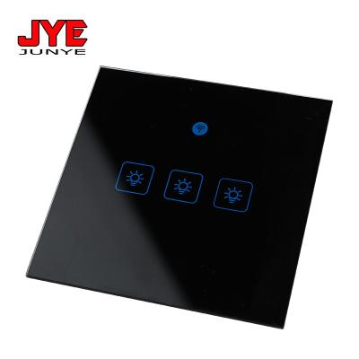 China Switch Panel Accessories Design Smart Hotel Desk Touch Light Tempered Glass Wifi Control Panel New For Sale for sale