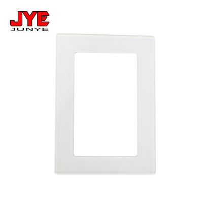 China Switch Panel Accessories Customized 1 Strip 2 Strip Glass Panel Frame For Wall Smart Switch And Socket for sale