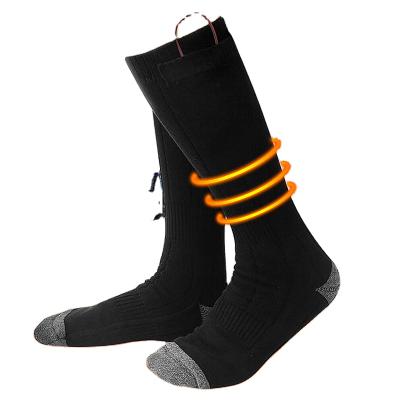 China Custom PH-602 Wholesale Custom Breathable Electric Heating Cycling Socks Running Sports Heated Socks For Women Men for sale