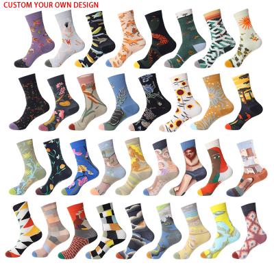 China Wholesale New Arrival PH-020 Quality Logo Label Packaging Made Different Kinds Of Socks Custom Made Unisex QUICK DRY Happy Colorful Socks Men for sale