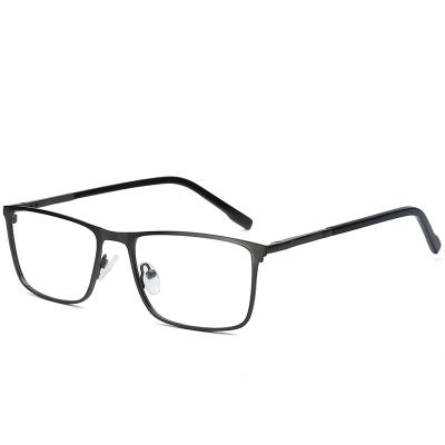 China For Prescription Glass Rectangle Metal Optical Glasses 2021 Frames Business Style Eyewear Man Custom Logo for sale