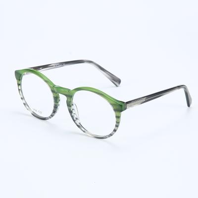 China Italian Glass Eyewear Importer Round Acetate Shape Sight Glasses for sale