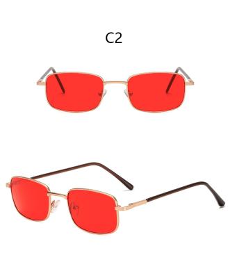 China Fashion Sunglasses Wholesale Custom Metal Square Frame Sunglasses Shape Ocean Piece Sun Glasses 2021 For Women Men for sale